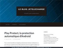 Tablet Screenshot of blog.jetelecharge.com